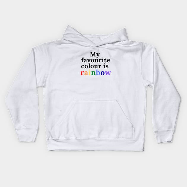 My Favorite color is Rainbow Kids Hoodie by Mplanet